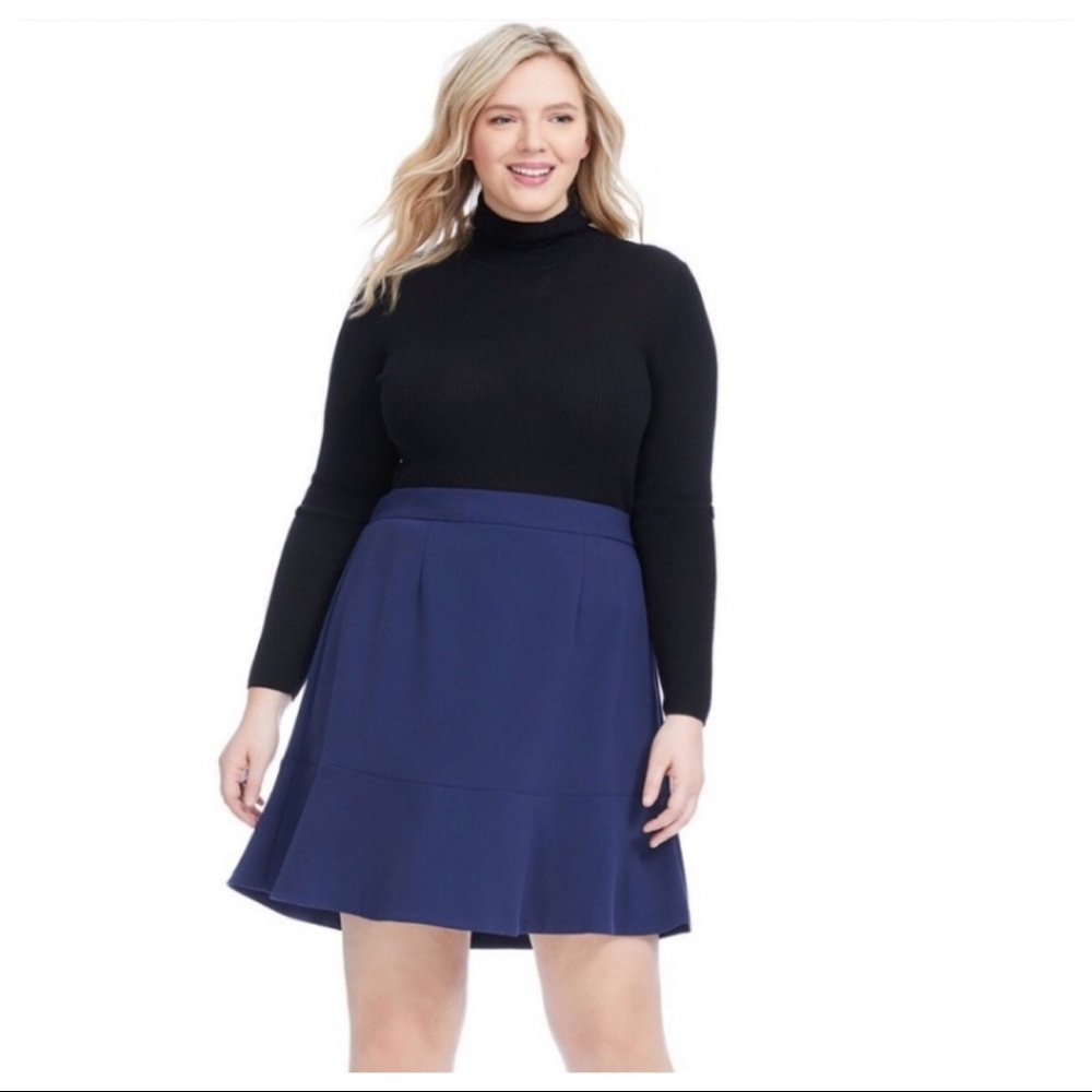 Draper James A-Line Skirt in Navy Blue